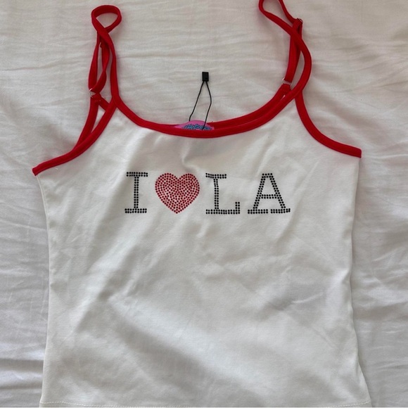 Edikted LA Rhinestone Tank - Picture 2 of 3